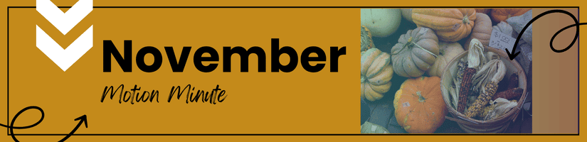 Motion Minute: November 2025